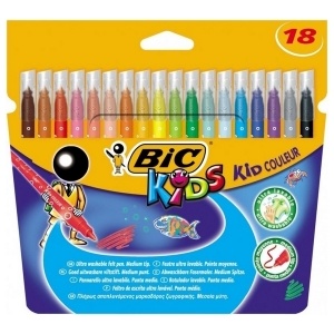 BIC Carioca 18 culori ultralavabile Kid Couleur 841802