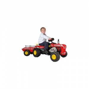 Injusa Tractor cu pedale si remorca Super Trac