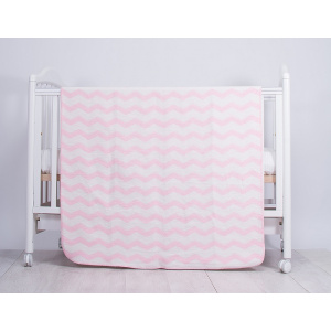 KikkaBoo Paturica Zig Zag Pink 110 x 90 cm