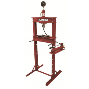 Raider Presa hidraulica de banc cu indicator presiune 12 tone