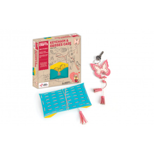 Chalk and Chuckles Breloc si etui ochelari