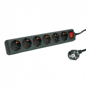 RoLine Prelungitor cu 6 prize Schuko 10m si switch ON/OFF 19.07.1077
