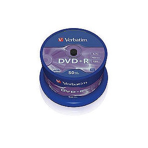 Verbatim 8.5GB DVD+R 8xDouble Layer Wide Inkjet Printable 50pcs (43703)