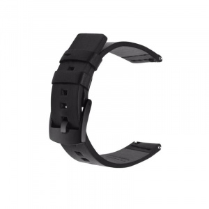 Very Dream Curea piele compatibila Huawei Watch GT 2 Pro, telescoape Quick Release, Negru