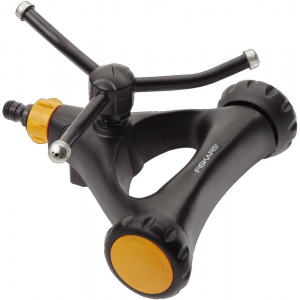 Fiskars Aspersor rotativ metalic, cu roti (S) 1023657