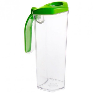 Status Cană vacuum din policarbonat transparent 1 litru (Verde)
