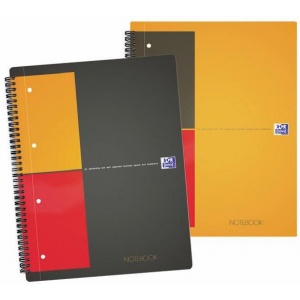 Oxford Caiet A4, spirala dubla, 80 file, coperta carton, Notebook - dictando