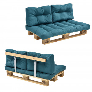 En Casa Garnitura Completa Mobilier Paleti Model A 1 X Europalet 1 X Perna Sezut 2 X Perne Spate 1 X Suport