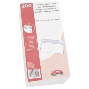 GPV Plic DL gumat, 25 plicuri/set 132042