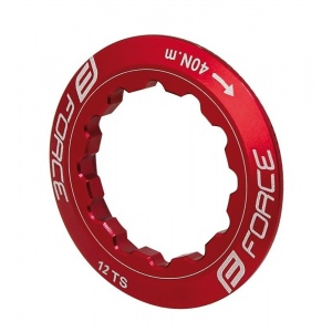 Force Piulita Pinion Bicicleta, 12T, Aluminiu, Rosu