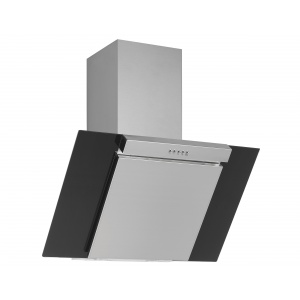 Pyramis SILVER 3283 90cm Inox si sticla neagra