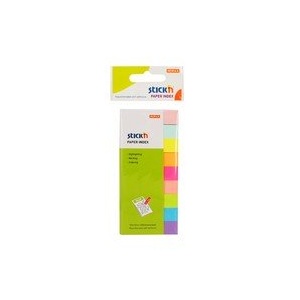 Stickn Stick index hartie color 50 x 12 mm, 9 x 50 file/set, Stick
