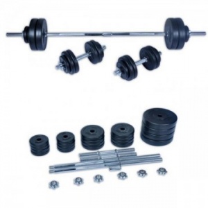 FitTronic Set haltera si gantere 50 kg