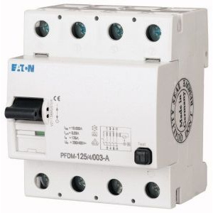 Eaton Intrerupator diferential PFDM-125/4/01 125A 4P 10kA 100mA 235917 -
