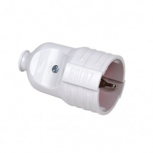 Horoz Cupla stecher Schuko, 16A, max.250V, alba 300.000.706