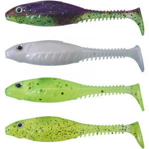 Sensas Gunki Grubby Shad 8.5cm Dark Water Kit 4buc