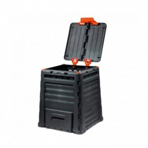 Keter Compostor Eco, 320 litri, negru, 65x65x75 cm 255086