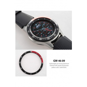 Ringke Rama ornamentala Galaxy Watch 46mm / Galaxy Gear S3 Negru/Rosu
