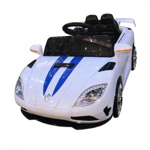Nichiduta Masinuta electrica cu telecomanda 2.4 Ghz si deschidere usi Tiger White