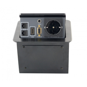 Blackmount Priza masa 1 x Schuko MODMAS-JS-220HBK