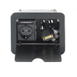 Blackmount Priza de masa aparenta EVOCONNECT JS-440, Negru
