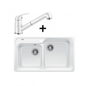 BLANCO CLASSIC 8 SILGRANIT ALB + DARAS ALB