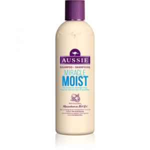 Aussie Miracle Moist Sampon pentru par uscat si deteriorat 300 ml