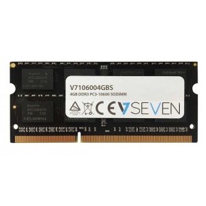 V7 4GB DDR3 PC3-10600 - 1333mhz SO DIMM Notebook Memory Module -V7106004GBS