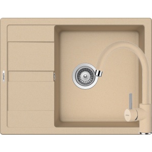 Schock Set Chiuveta Ronda D-100L si Baterie Plutos Moonstone