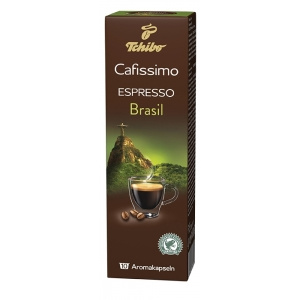 Tchibo Cutie 10 capsule cafea Cafissimo Espresso Brasil TC483504