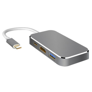 HOPE R Hub 5 in 1 USB 3.1 Type-C la HDMI 4K, 3 x USB 3.0, 1 x USB3.1