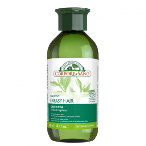 Corpore Sano Sampon purifiant cu ceai verde si urzica, pentru par gras, 300 ml