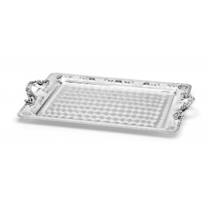 Chinelli Tava de argint ROSE @ 45x32 cm