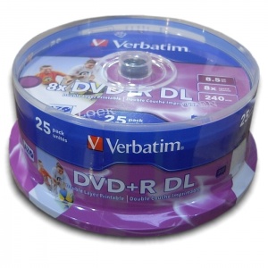 Verbatim DVD+R AZO Double Layer 8X 8.5GB 25 buc (43667)