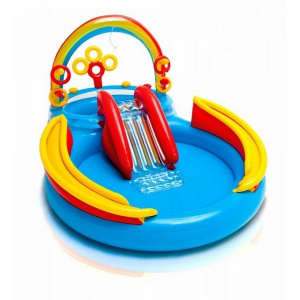 EcoToys Piscina gonflabila cu tobogan 57453