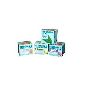 Herbavit Praf de dinti dentomin h cu aroma de lamaie 25gr
