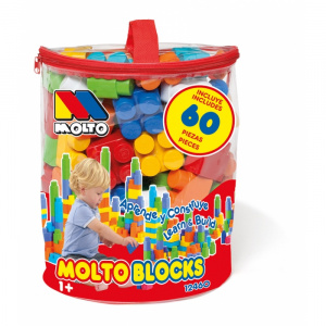 Molto Geanta cu 60 de cuburi de construit