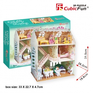 Cubic Fun Puzzle 3D Casuta de vis pentru papusi CBF3