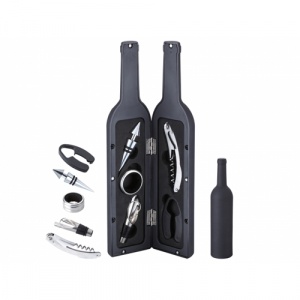 Peterhof Set 5 accesorii vin cu suport in forma de sticla PH-12878