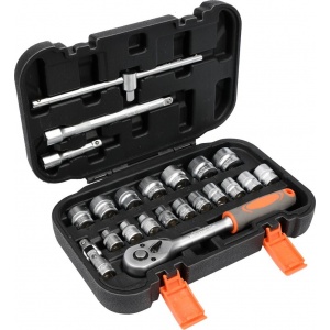 Sthor Trusa tubulare 3/8'', 22 buc, 58661