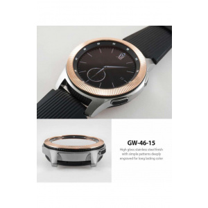 Ringke Rama ornamentala otel inoxidabil Galaxy Watch 46mm / Galaxy Gear S3 Negru/Auriu