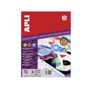 Apli Etichete autoadezive cd/dvd A4
