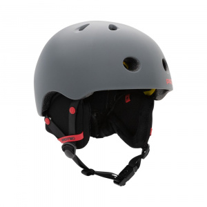 Protec Pro-tec Classic Lite MIPS Snow Gri inchis/Rosu