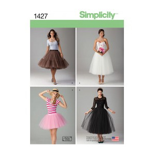 Simplicity Tipar fusta tul 1427