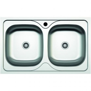 Zilan Chiuveta inox dubla 50x80cm ZLN-0209