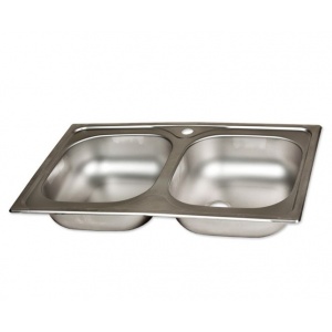 Zilan Chiuveta inox dubla 50x80cm ZLN-2975