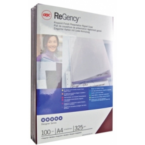 GBC Coperta carton ReGencyâ„¢ pentru legare cu aspect de piele 325 g alb 100 buc/set ECE030070