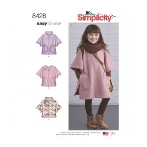 Simplicity Tipar pelerina fetite S8428