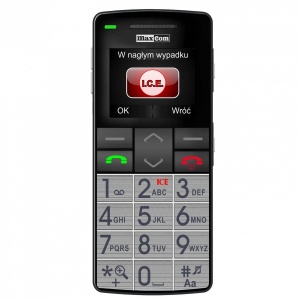 Maxcom MM715BB Silver + Bratara SOS