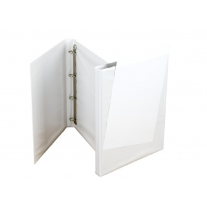 Panta Plast Caiet mecanic cu buzunar 25 mm, 4 inele, alb